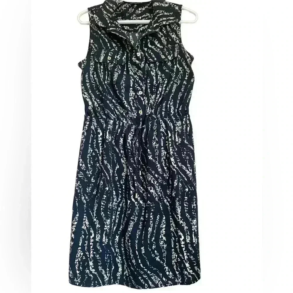 Mario Serrani lightweight, elastic waist  with tie summer dress